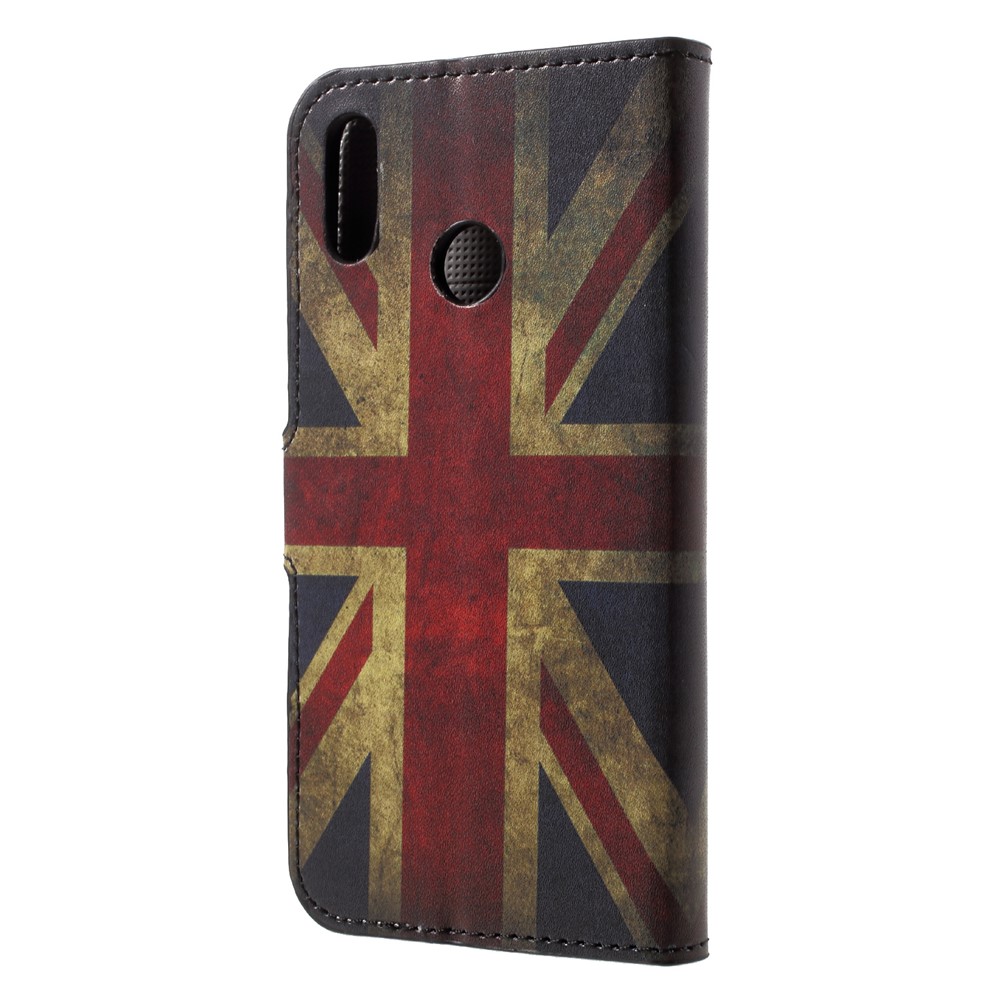 Patterned Wallet Stand Leather Case Accessory for Huawei P20 Lite / Nova 3e - Vintage UK Flag-2