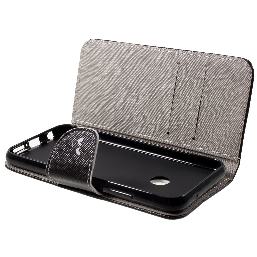 For Huawei P20 Lite / Nova 3e Pattern Printing Leather Wallet Casing - Do not Touch My Phone-6