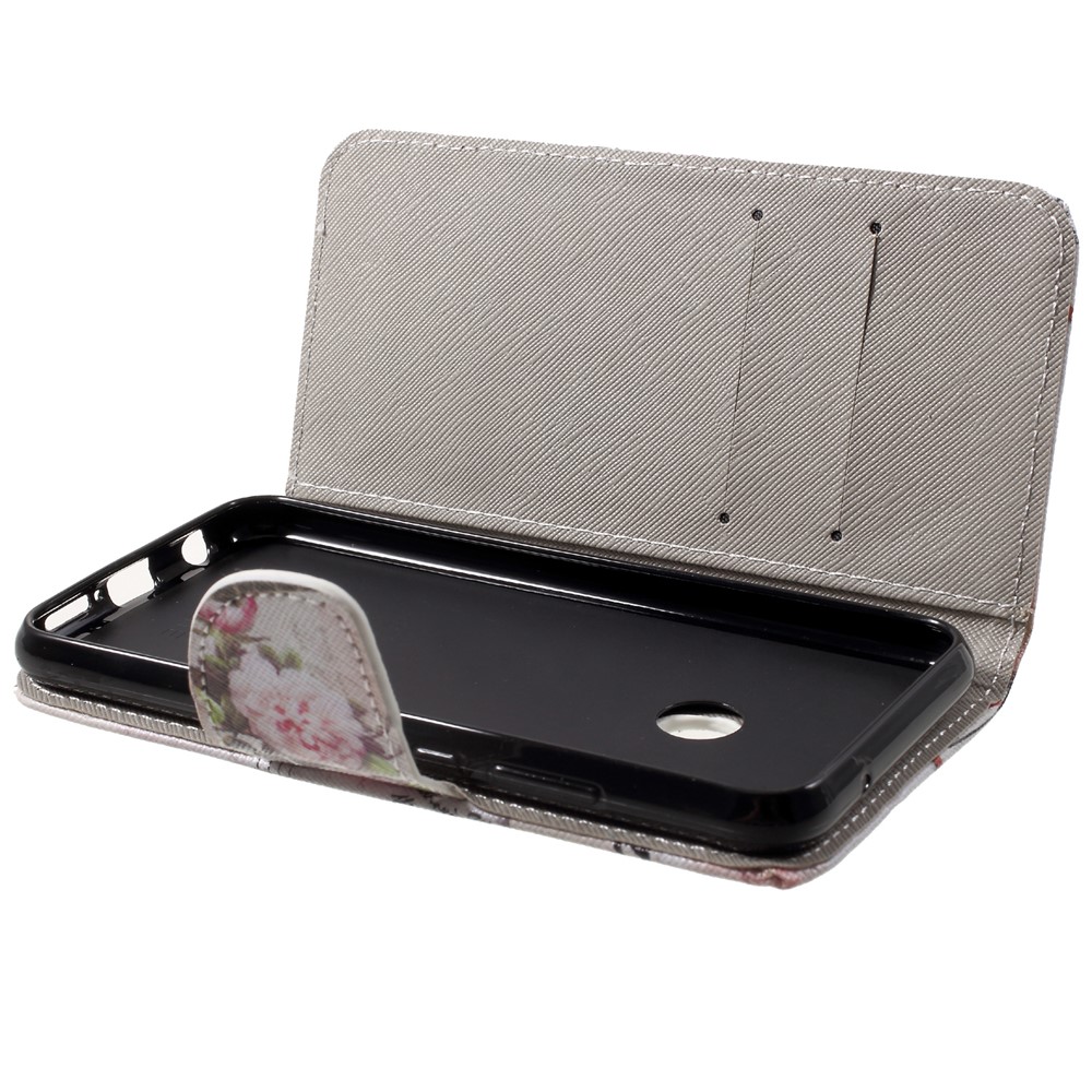 For Huawei P20 Lite / Nova 3e Pattern Printing Leather Wallet Protection Cover - Eiffel Tower-6