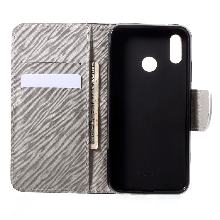 For Huawei P20 Lite / Nova 3e Pattern Printing Leather Wallet Stand Case Accessory - Big Ben and UK Flag-5