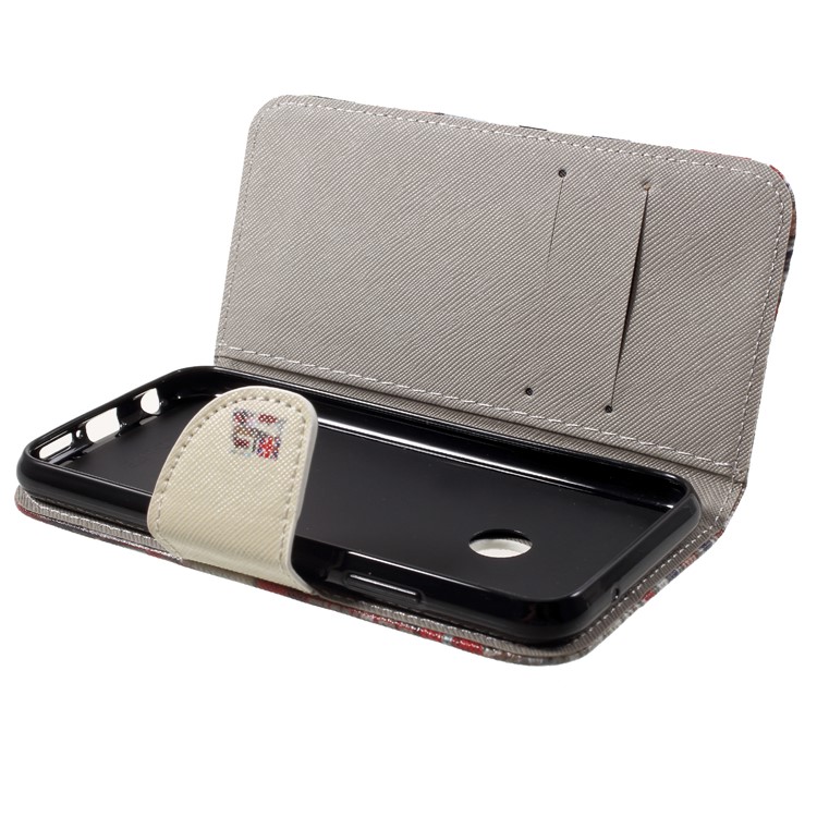 For Huawei P20 Lite / Nova 3e Pattern Printing Leather Wallet Stand Case Accessory - Big Ben and UK Flag-6