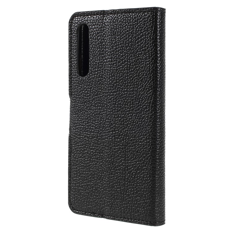 Litchi Texture Stand Leather Wallet Phone Case for Huawei P20 Pro - Black-2