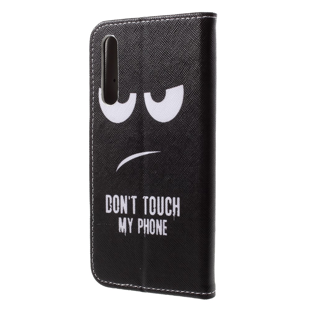 Pattern Printing Leather Wallet Cover for Huawei P20 Pro - Do not Touch My Phone-2