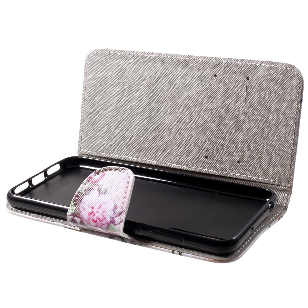 Pattern Printing Magnetic Leather Wallet Case for Huawei P20 Pro - Eiffel Tower-6