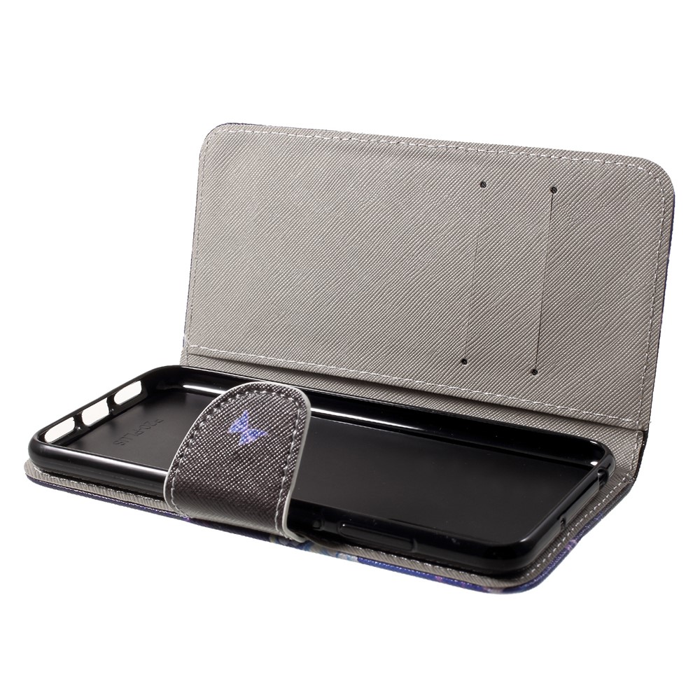 Pattern Printing Stand Leather Wallet Case for Huawei P20 Pro - Vivid Butterflies-6