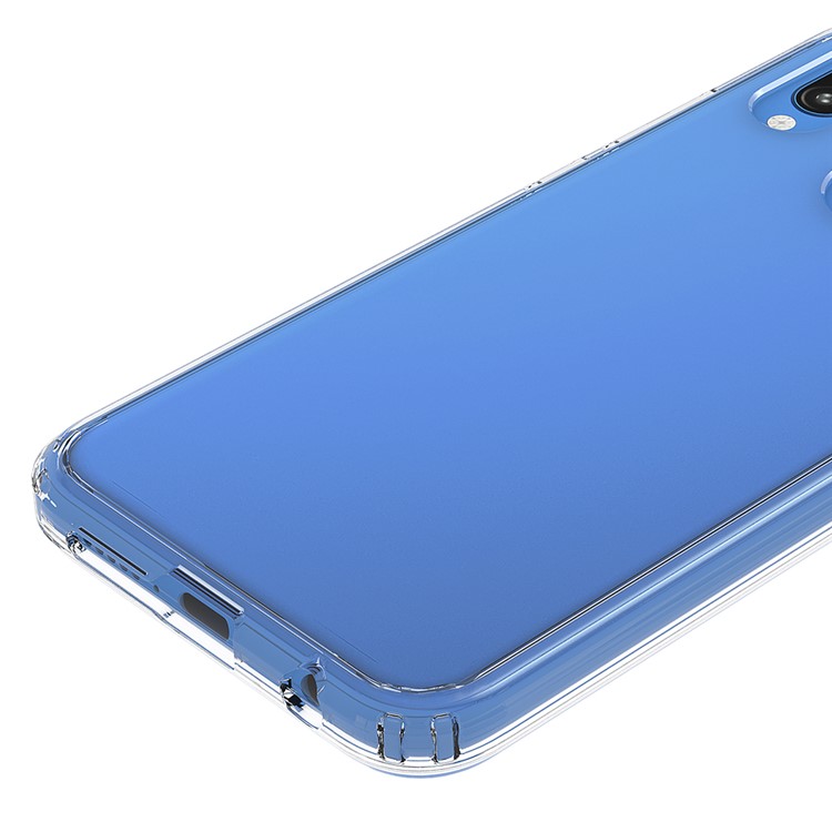 100Pcs/Set Clear Acrylic Back + TPU Edges Hybrid Case for Huawei P20 Lite - Transparent-10