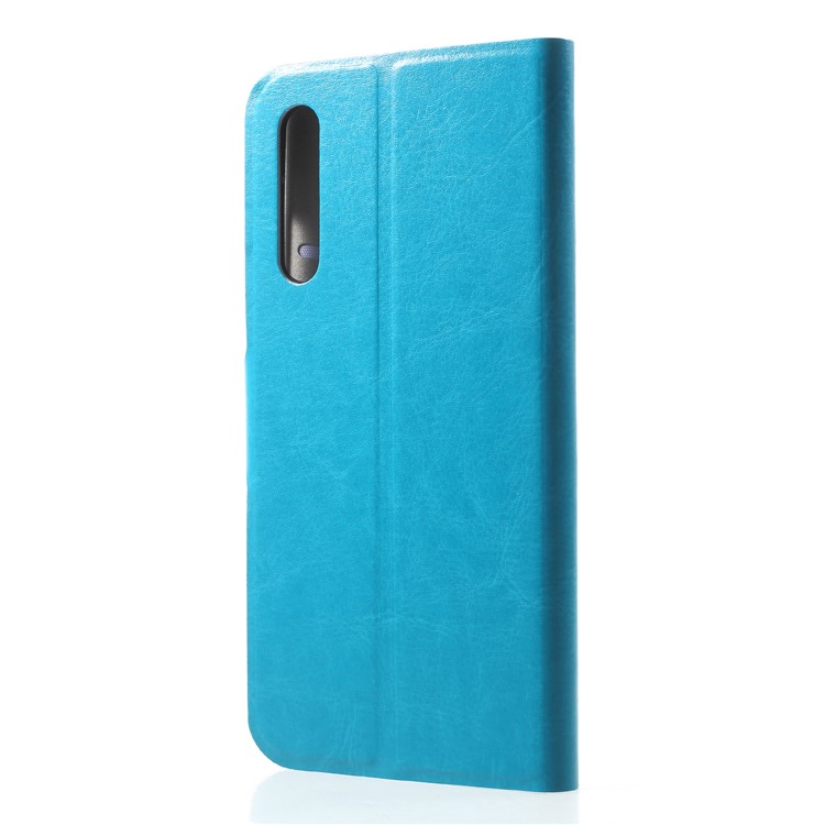 Crazy Horse Texture Card Holder Leather Phone Case for Huawei P20 Pro - Blue-2