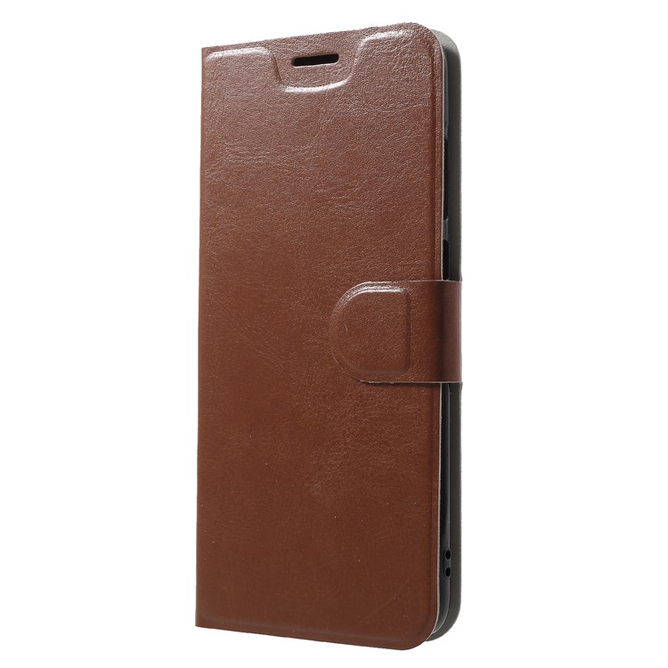 Crazy Horse Texture Card Holder Leather Mobile Cover for Huawei P20 Pro - Brown-3