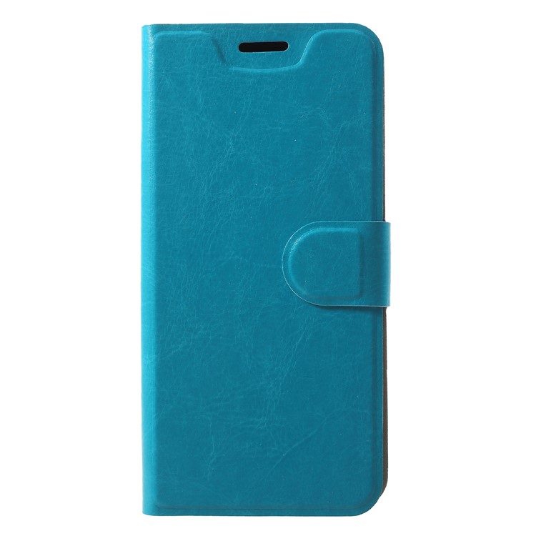 For Huawei P20 Lite/Nova 3e Crazy Horse Texture Card Holder Leather Protector Case - Blue-1