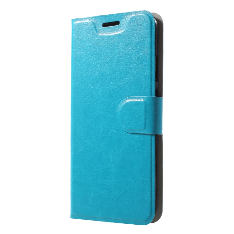 For Huawei P20 Lite/Nova 3e Crazy Horse Texture Card Holder Leather Protector Case - Blue-3