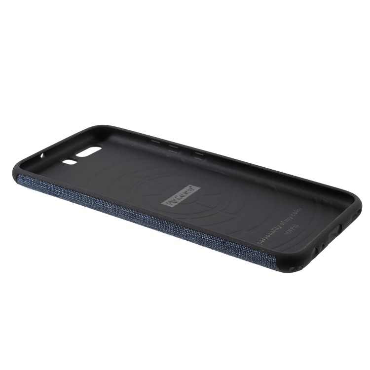 Canvas Cloth Coated TPU Protective Phone Casing for Huawei P10 - Baby Blue-5
