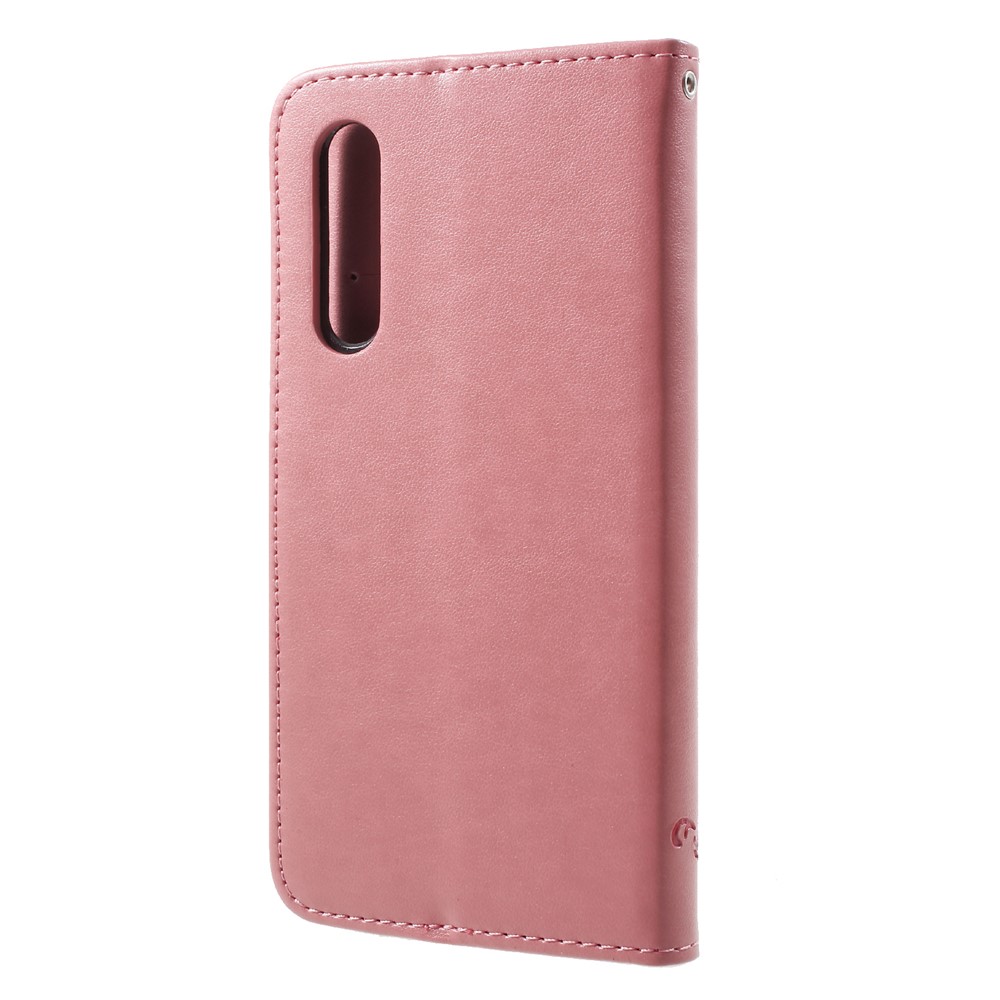 Porte-monnaie En Cuir Porte-monnaie Pour Huawei P20 - Rose-2