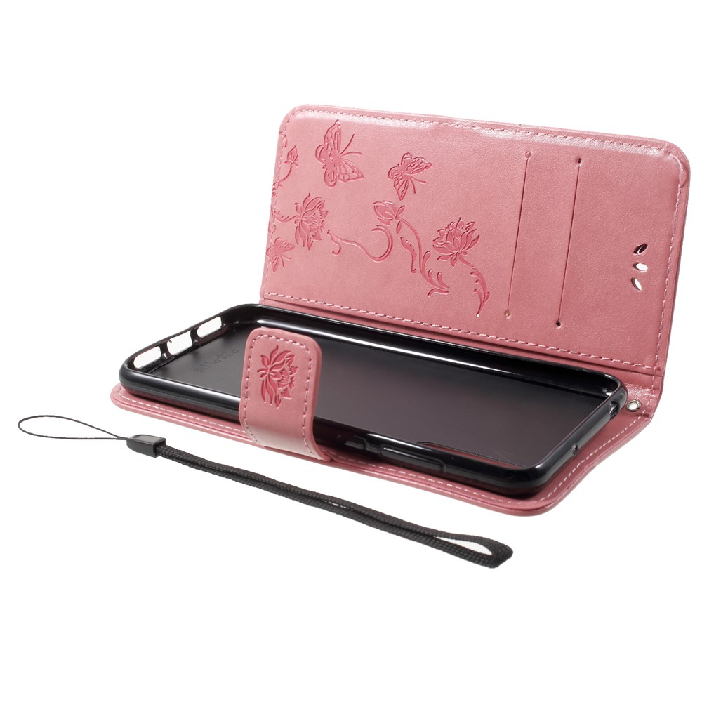 Porte-monnaie En Cuir Porte-monnaie Pour Huawei P20 - Rose-5