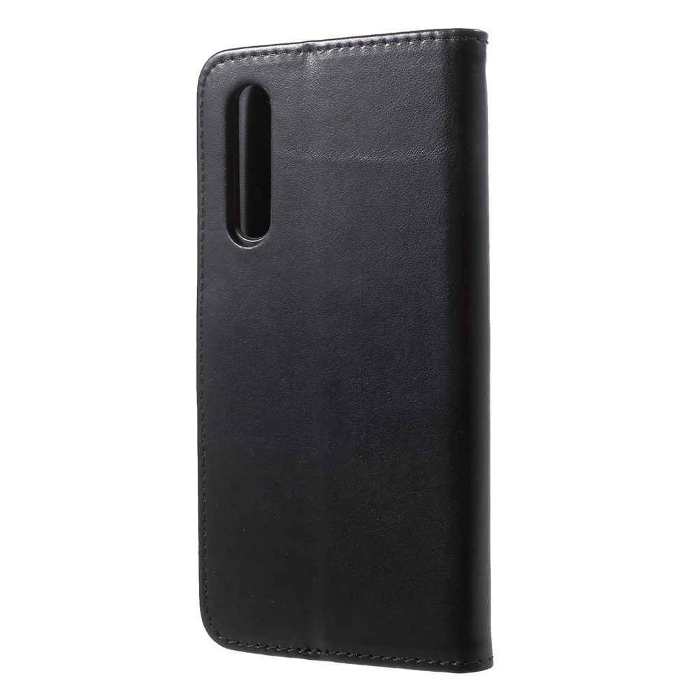 Imprint Butterfly Flower Wallet Stand Leather Case for Huawei P20 Pro - Black-2