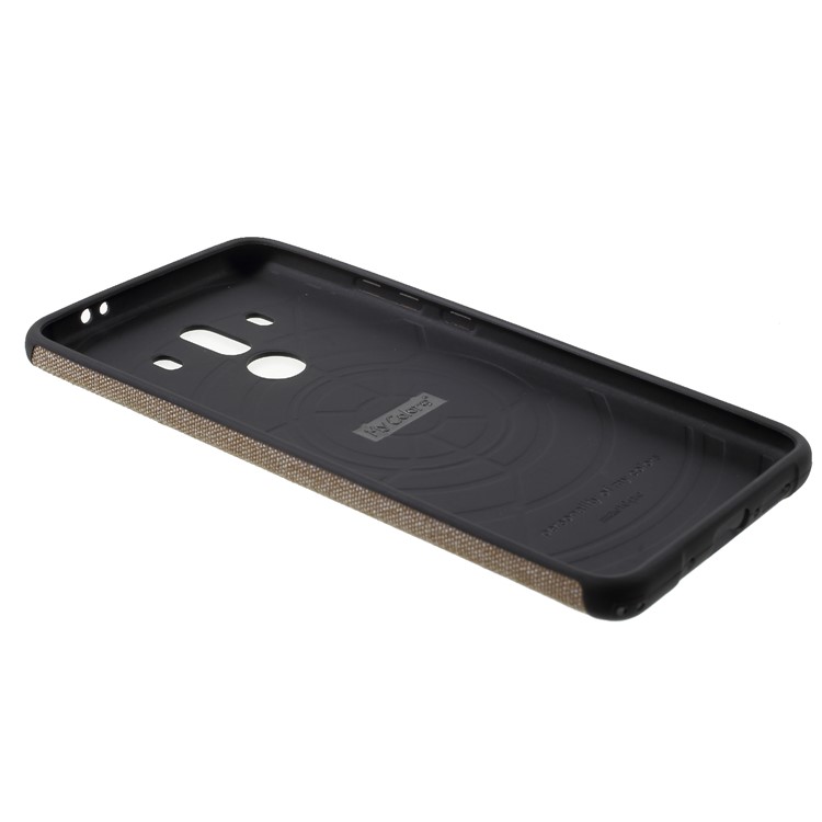 Canvas Cloth Coated TPU Phone Cover for Huawei Mate 10 Pro - Khaki-5