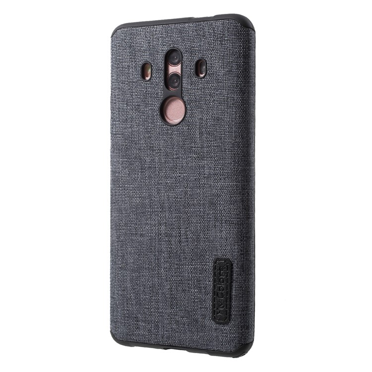 Canvas Cloth Coated TPU Mobile Phone Shell for Huawei Mate 10 Pro - Black-3