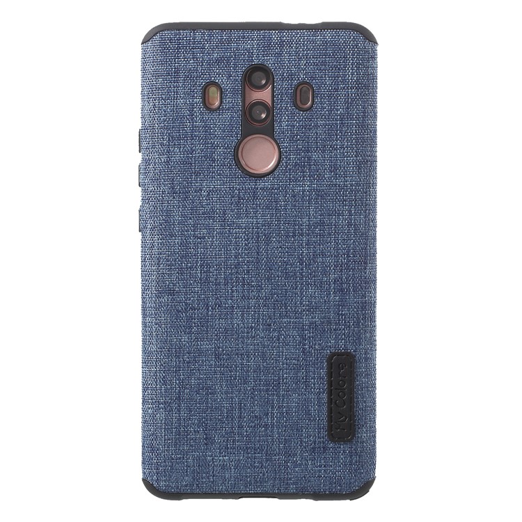 Canvas Cloth Coated TPU Mobile Phone Casing for Huawei Mate 10 Pro - Baby Blue-1