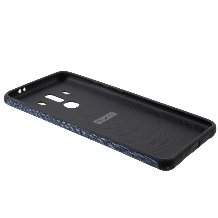 Canvas Cloth Coated TPU Mobile Phone Casing for Huawei Mate 10 Pro - Baby Blue-5