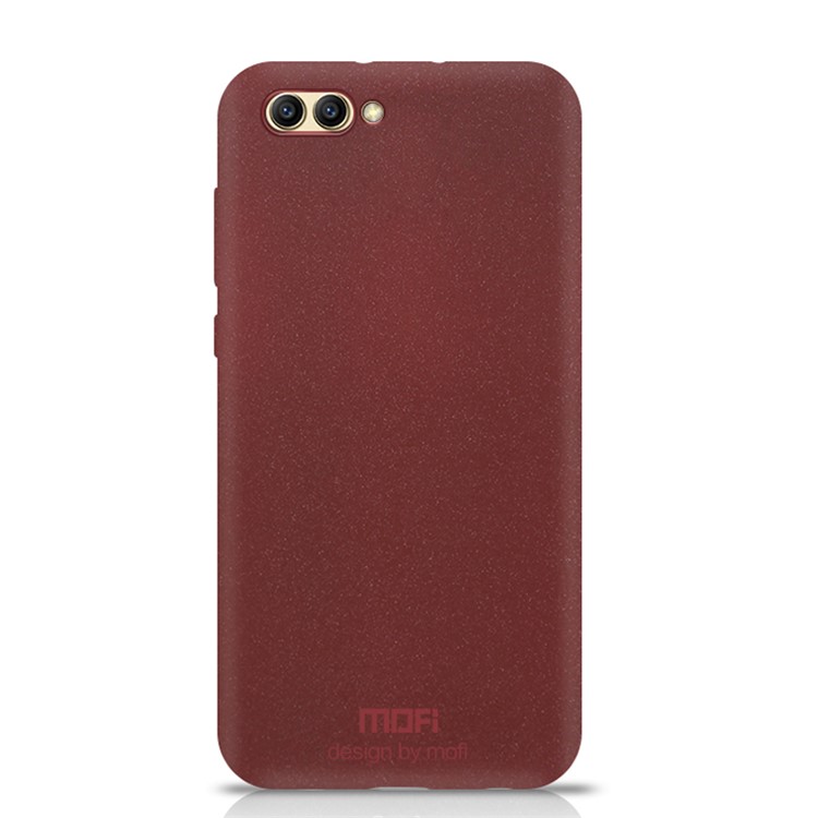 MOFI Matte TPU Shell Cover Case for Huawei Honor V10 / Honor View 10 - Wine Red