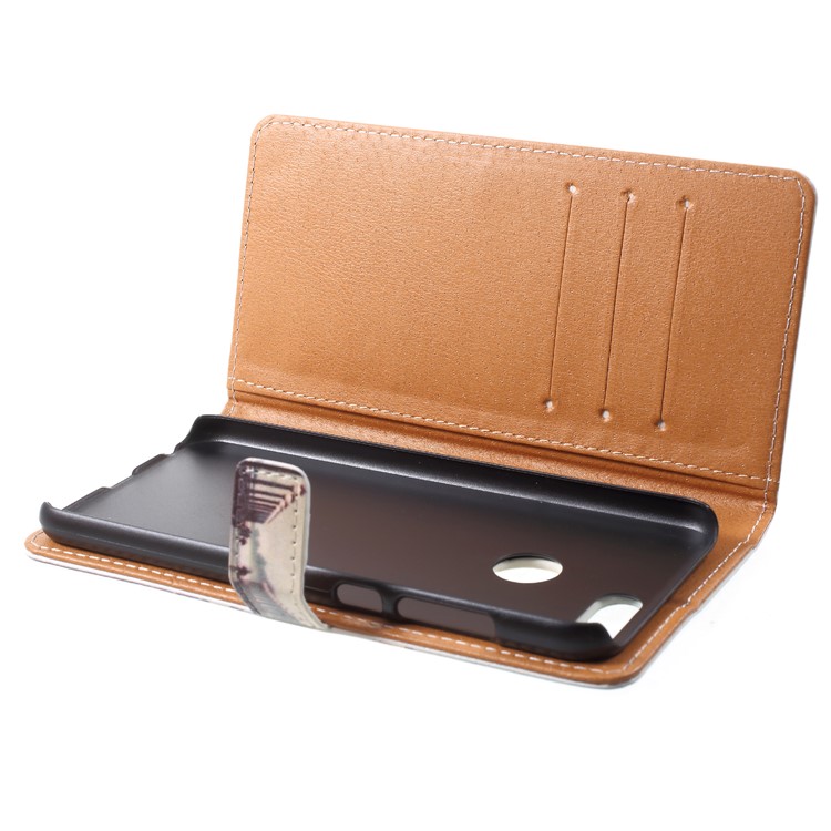 Pattern Printing PU Leather Wallet Stand Mobile Phone Case for Huawei Honor 9 Lite/9 Youth Edition - Street-6