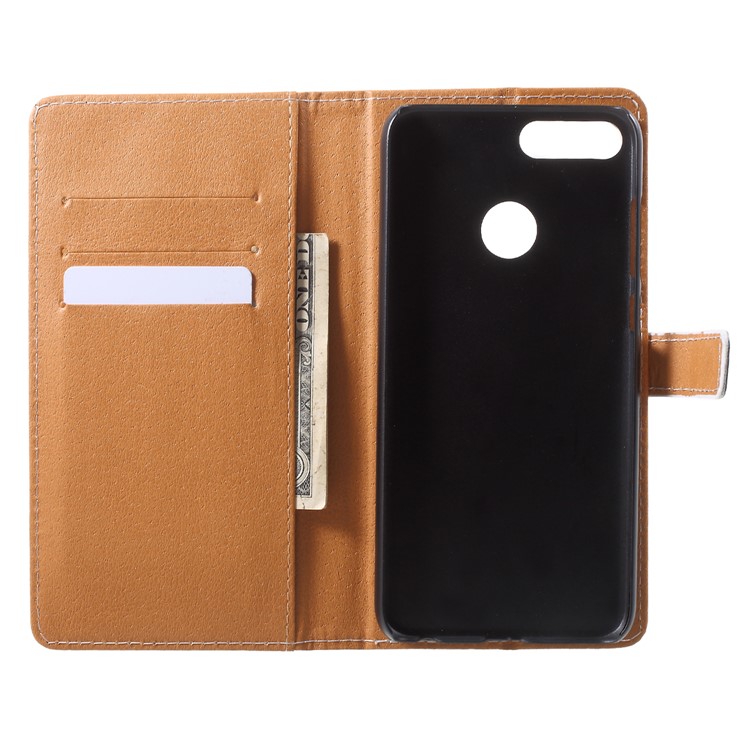 Pattern Printing PU Leather Wallet Stand Cell Phone Case for Huawei Honor 9 Lite/9 Youth Edition - The Starry Night-5