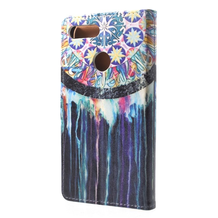 Pattern Printing PU Leather Wallet Magnetic Stand Phone Cover for Huawei Honor 9 Lite/9 Youth Edition - Ancient Pattern-2