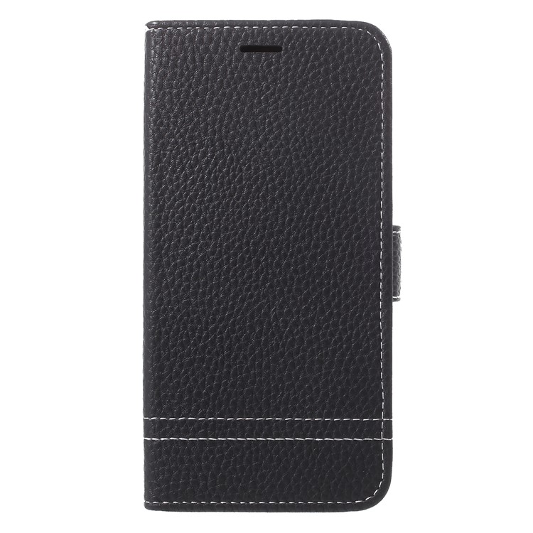Litchi Texture Wallet Stand Leather Case for Huawei Honor Honor 6A / Honor 5C pro - Black-3