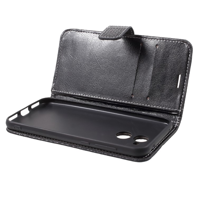 Litchi Texture Wallet Stand Leather Case for Huawei Honor Honor 6A / Honor 5C pro - Black-6