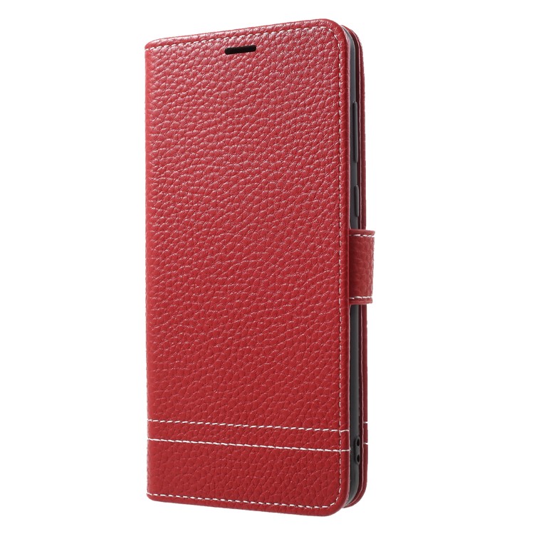 Litchi Texture PU Leather Wallet Flip Stand Phone Cover for Huawei Honor 7X - Red-3