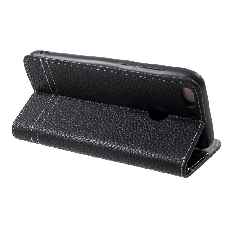 Litchi Texture PU Leather Protection Phone Case for Huawei Honor 9 Lite / Youth Edition - Black-4