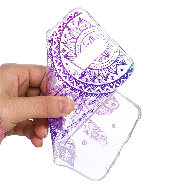 Embossment Patterned Soft TPU Cover Phone Shell for Huawei Mate 10 Lite / Maimang 6 / nova 2i / Honor 9i (India) - Feather Dream Catcher-5