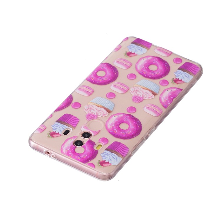 Embossed Pattern TPU Gel Back Shell for Huawei Mate 10 Pro - Dessert-3