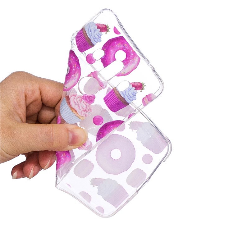 Embossed Pattern TPU Gel Back Shell for Huawei Mate 10 Pro - Dessert-5