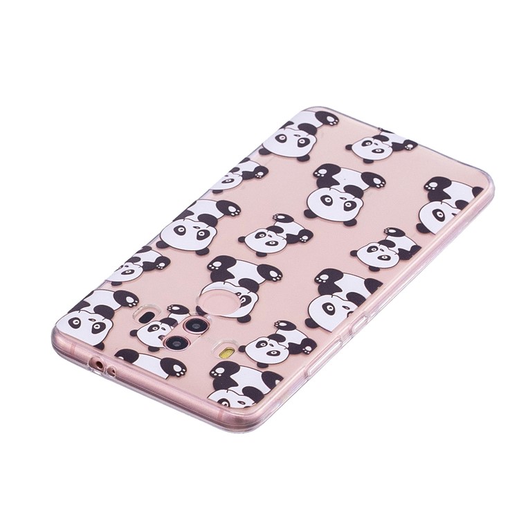 Embossment Patterned TPU Protection Phone Casing for Huawei Mate 10 Pro - Pandas-4