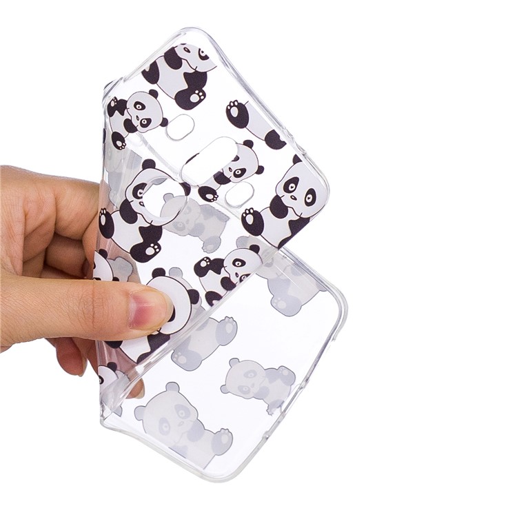 Embossment Patterned TPU Protection Phone Casing for Huawei Mate 10 Pro - Pandas-5