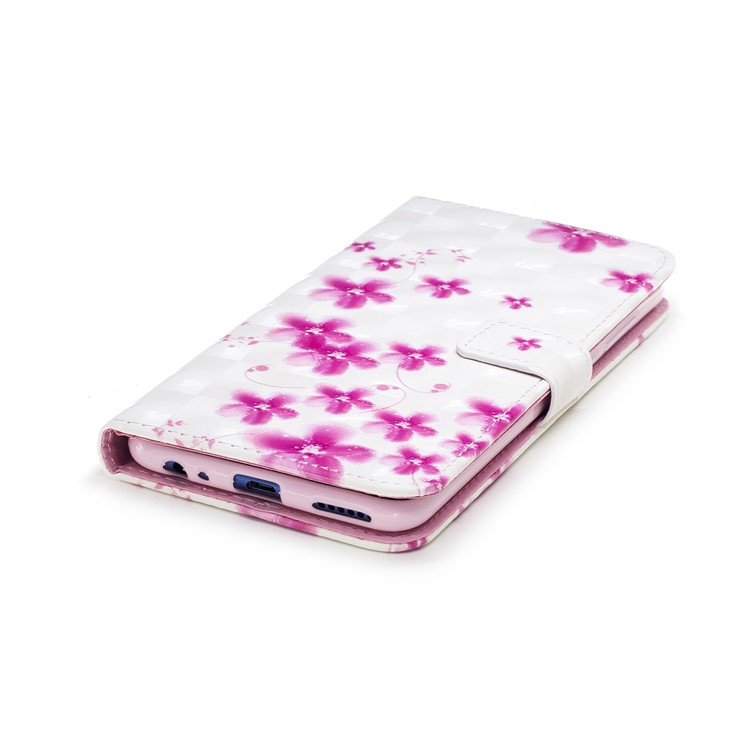 Pattern Printing Leather Wallet Case Phone Shell for Huawei Mate 10 Lite / Maimang 6 / nova 2i / Honor 9i (India) - Vivid Flowers-5