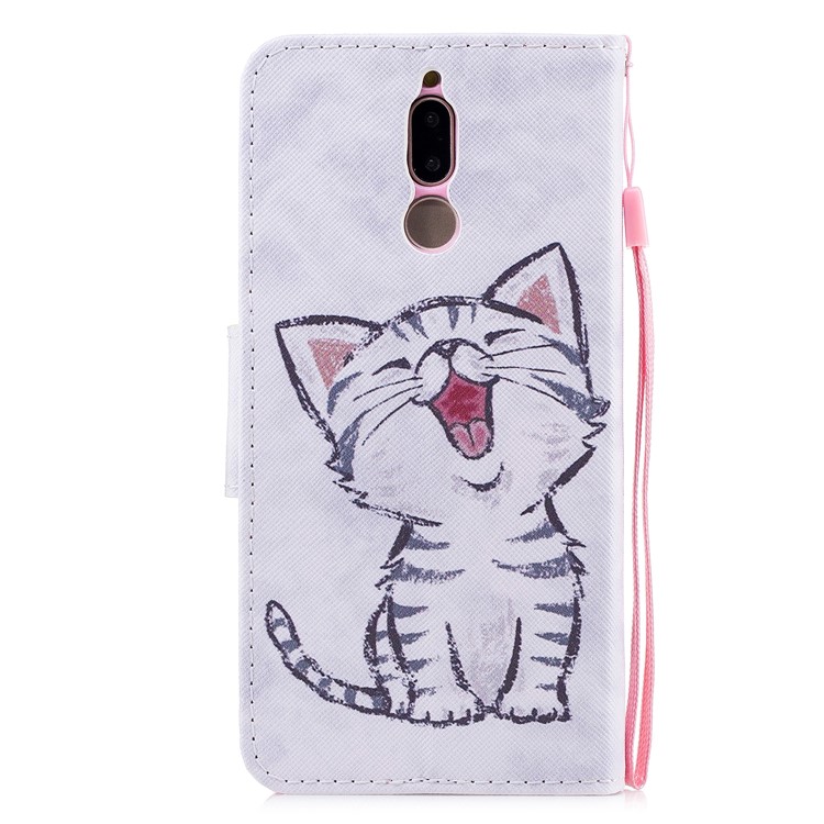 Pattern Printing Wallet Leather Case for Huawei Mate 10 Lite/nova 2i/Maimang 6/Honor 9i (India) - Cat-3