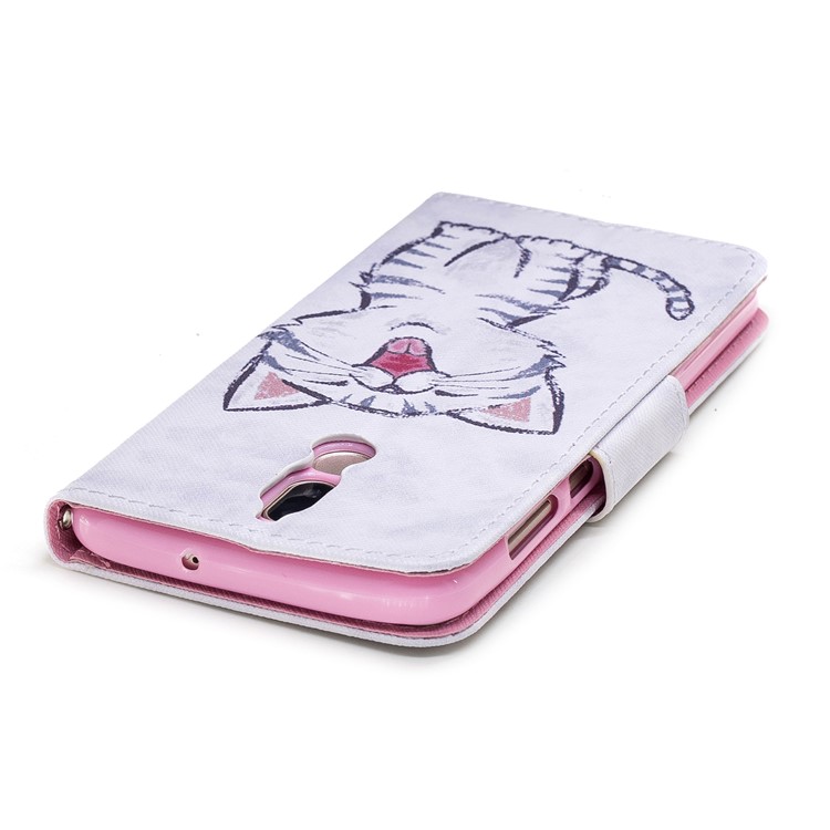 Pattern Printing Wallet Leather Case for Huawei Mate 10 Lite/nova 2i/Maimang 6/Honor 9i (India) - Cat-6