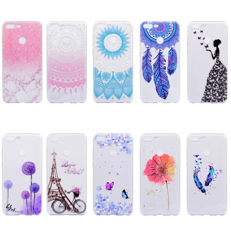 Pattern Printing TPU Mobile Case for Huawei Honor 9 Lite / Youth Edition - Marble Pattern-6