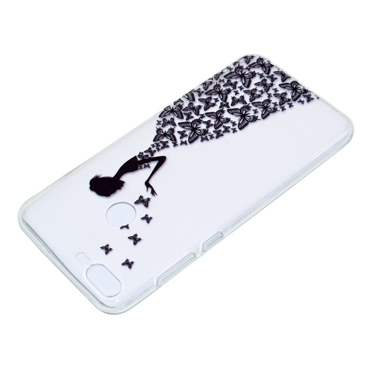 Pattern Printing TPU Mobile Cover for Huawei Honor 9 Lite / Youth Edition - Butterfly Girl-4