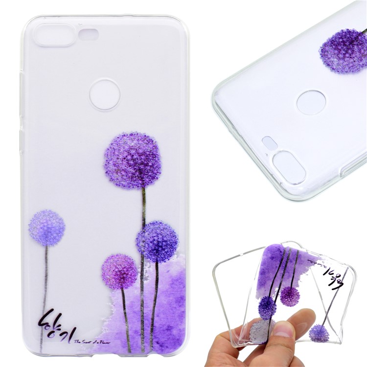 Pattern Printing TPU Mobile Shell for Huawei Honor 9 Lite / Youth Edition - Dandelion-1