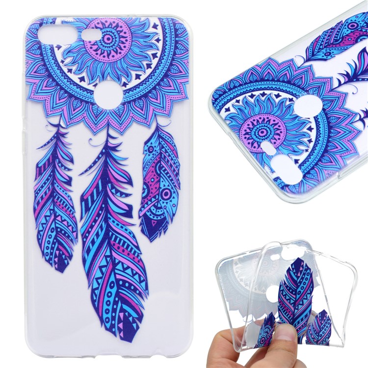 Pattern Printing TPU Mobile Phone Casing for Huawei Honor 9 Lite / Youth Edition - Dream Catcher-1