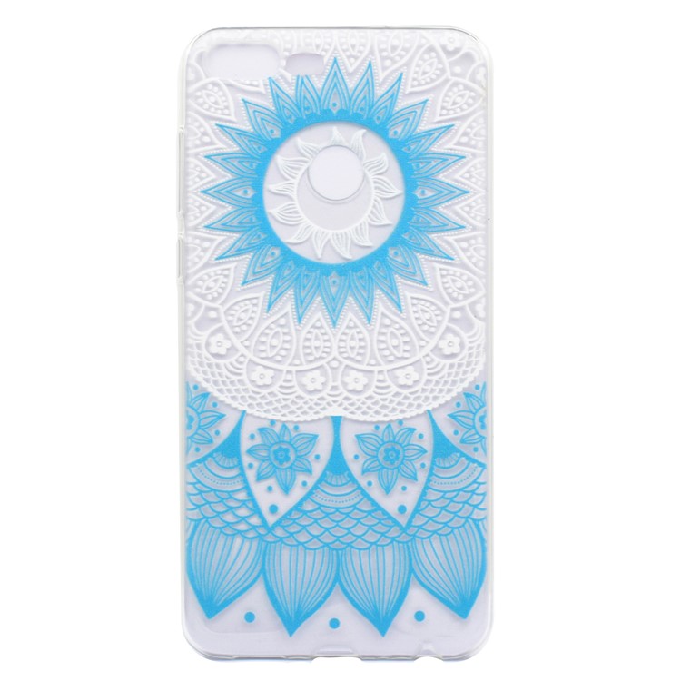 Pattern Printing TPU Cell Phone Cover for Huawei Honor 9 Lite / Youth Edition - Blue Mandala-2