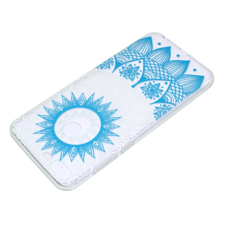Pattern Printing TPU Cell Phone Cover for Huawei Honor 9 Lite / Youth Edition - Blue Mandala-4