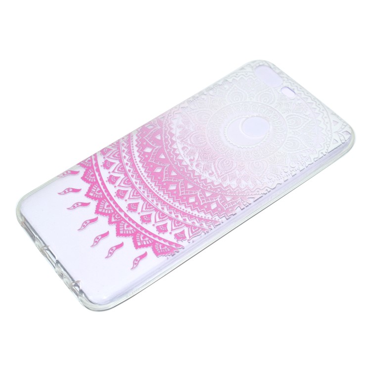 Pattern Printing TPU Gel Back Case for Huawei Honor 9 Lite / Youth Edition - Pink Mandala-3