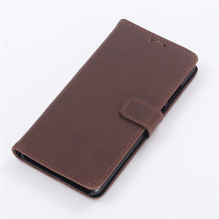 Crazy Horse Texture Retro Style Wallet Leather Mobile Case for Huawei P20 - Coffee-7