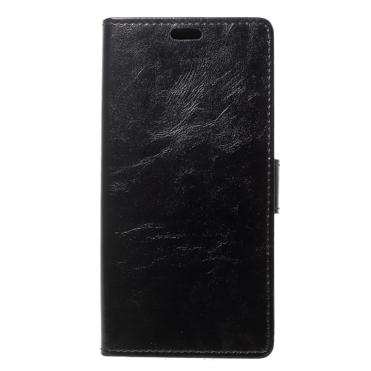Crazy Horse Wallet Leather Mobile Phone Case for Huawei P20 Pro - Black-3