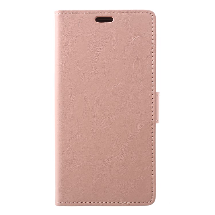 Crazy Horse PU Leather Wallet Stand Phone Casing for Huawei P20 Pro - Pink-1