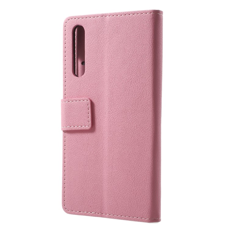 Folio Flip PU Leather Card Holder Mobile Phone Shell for Huawei P20 Pro - Pink-2