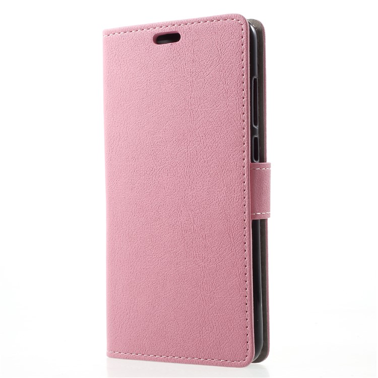 Folio Flip PU Leather Card Holder Mobile Phone Shell for Huawei P20 Pro - Pink-3